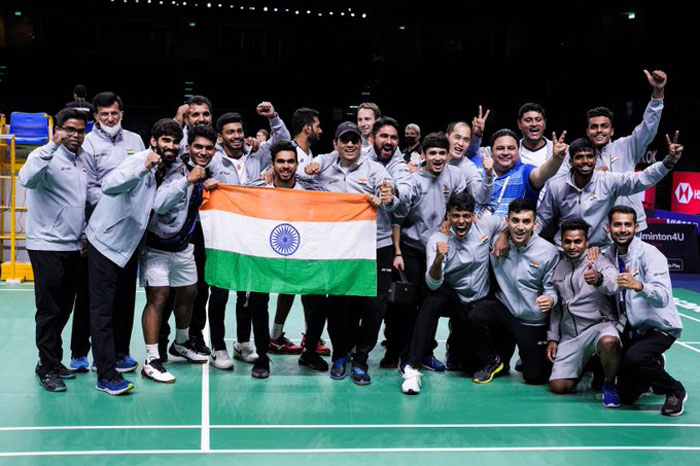 India lifts Thomas Cup for first time