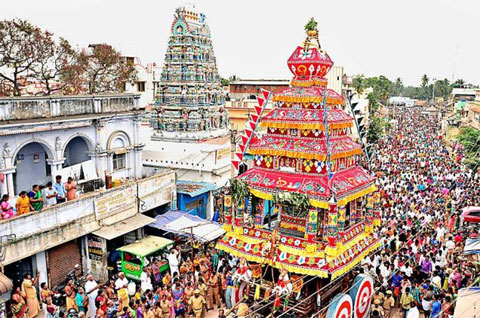 Flag hoisted for Thai Poosam fest at Palani