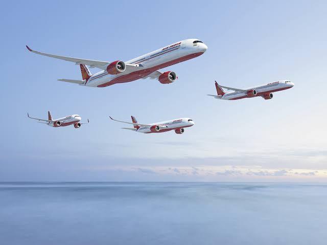 Air India has placed orders for 840 planes from Airbus, Boeing
