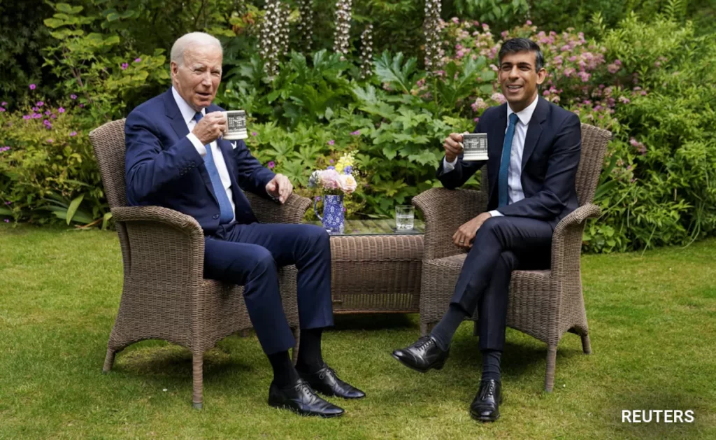 Biden meets PM Sunak and King Charles ahead of NATO summit