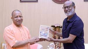 Rajini trolled for falling in Yogi Adityanath ‘s feet