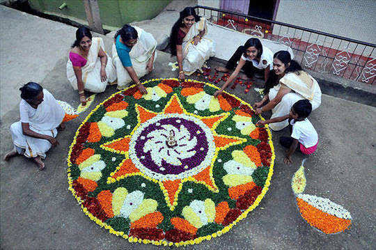 Onam fervour in city