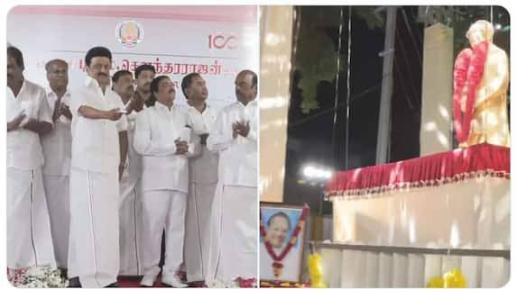 CM unveils TMS statue in Madurai