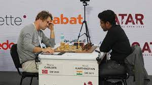 Karthikeyan Murali beats Magnus Carlsen in Classical Chess Doha