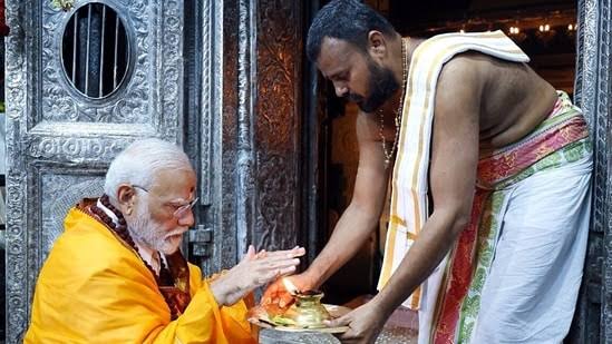 Modi concludes temple visits with puja at Ram Setu’s origin point