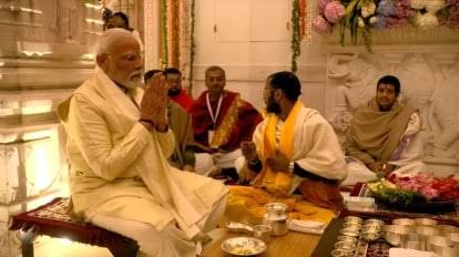 Ayodhya: Modi performs rituals inside sanctum sanctorum