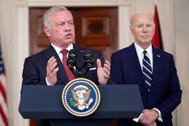 Biden, Jordan’s King call for end to Israel-Hamas crisis