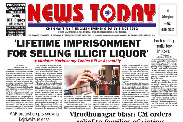 E-paper 29 June 2024 - News Today | First with the news