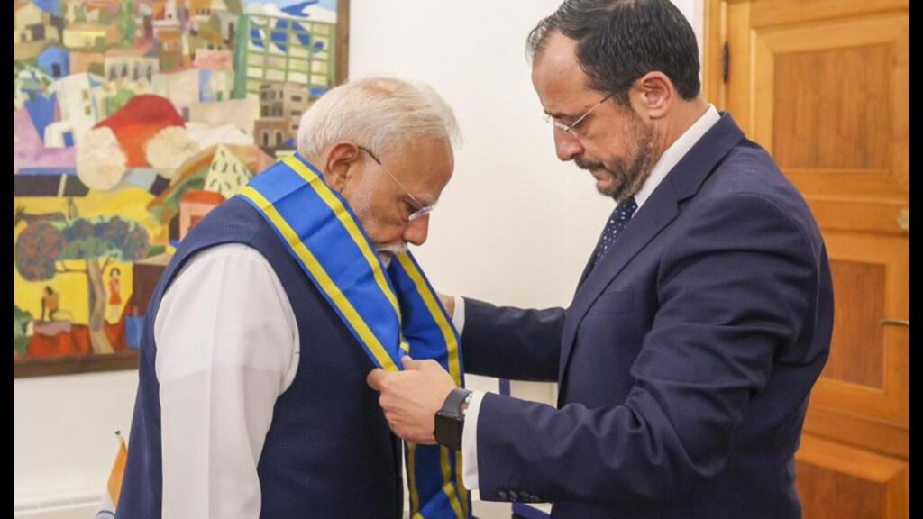 PM Modi receives highest honour of Cyprus