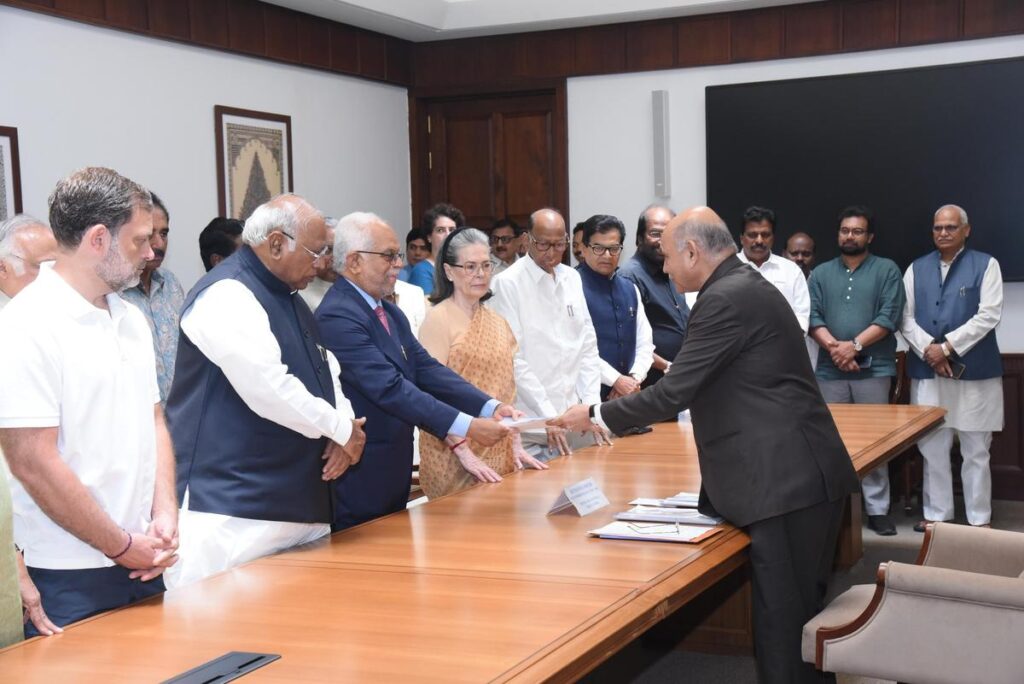 VP Election: INDIA bloc candidate files nomination
