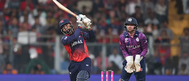 Dipendra Singh Airee Stars as Nepal Beats Scotland for First T20 World Cup Win Since 2014
