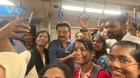 Stalin travels by Metro for poll campaign in Chennai