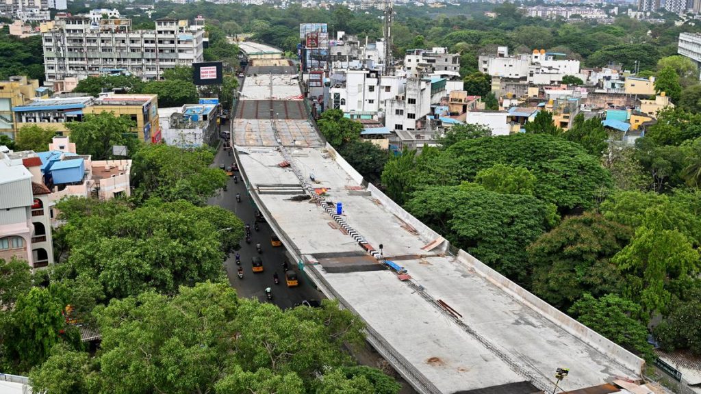 Anna Salai flyover nears completion
