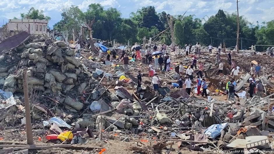 Myanmar blast at explosives site kills over 45