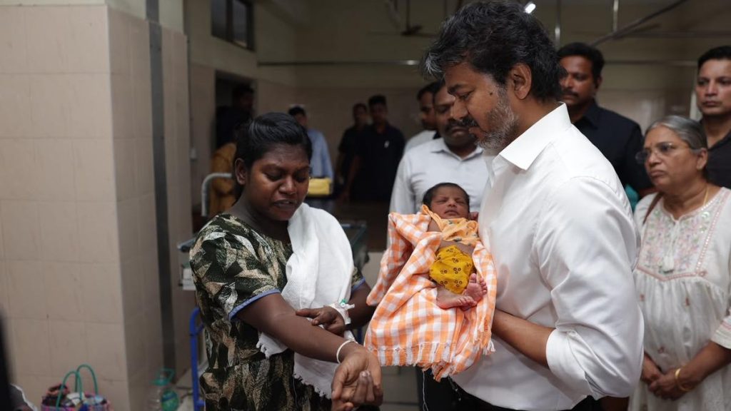 CM Vijay inspects Institute of Child Health in Chennai