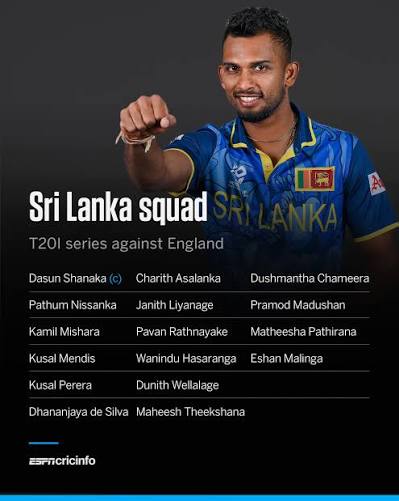 SL names squads for series against England