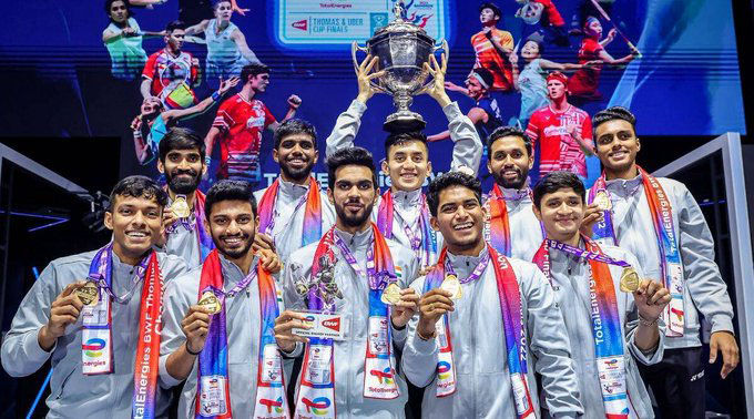 Modi felicitates Thomas Cup winners