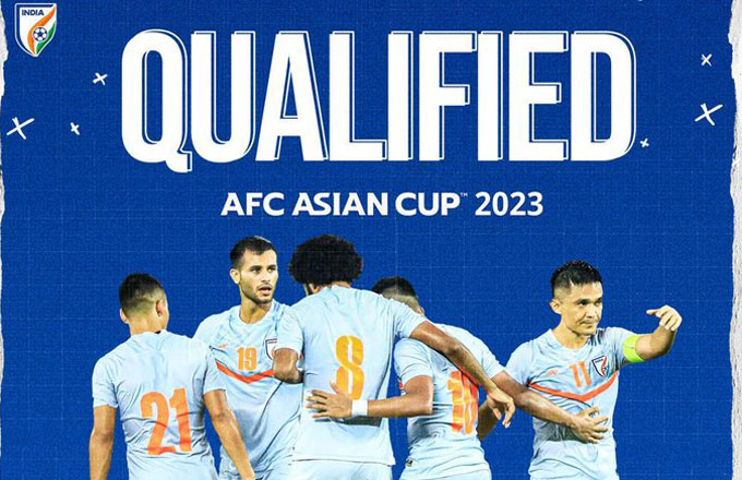 India qualify for AFC Asian Cup 2023