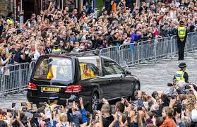 Queen Elizabeth II’s coffin takes long road through Scotland