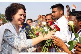 BRS only does poll management, says Priyanka Gandhi