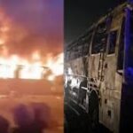 8 killed, more than 20 injured as bus catches fire