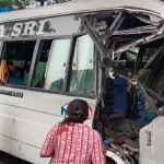 Bus collides with lorry injuring 20 near Siriganur