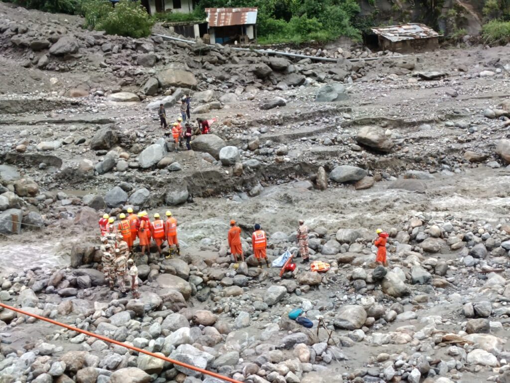 Entire village washed away in Himachal cloudburst