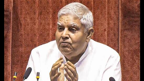 RS chairman Jagdeep Dhankhar walks out amidst protests