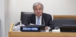 Guterres calls for peace, upholding UN values