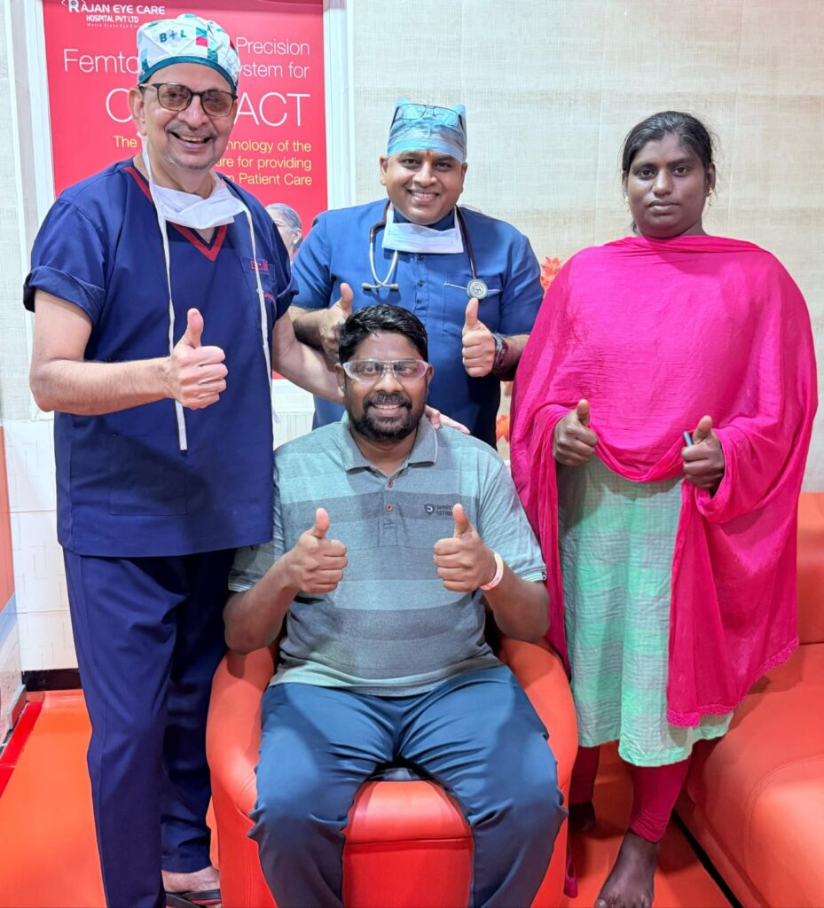 Man regains vision after 6 years at Rajan Eye Care