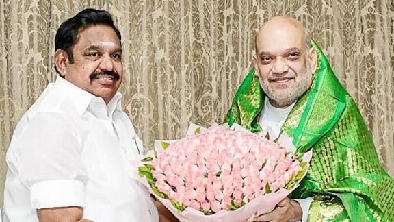 EPS meets Amit Shah in Delhi amid AIADMK unrest
