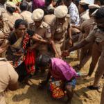 Chennai cleanliness workers detained for sea protest