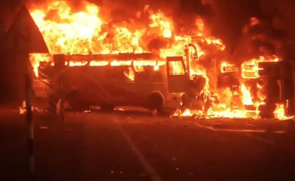 At least 14 killed in bus fire accident in Andhra’s Markapuram district