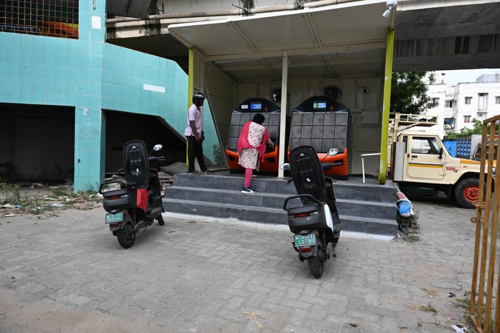 Battery swapping stations at 21 Chennai railway stations