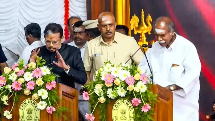 NDA govt assumes office in Pondy