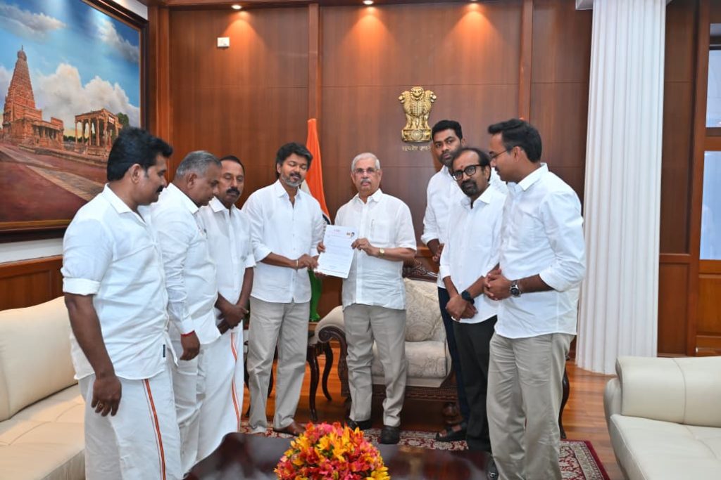 Second Day, Same Questions: Vijay Returns to Raj Bhavan Amid Government Formation Uncertainty