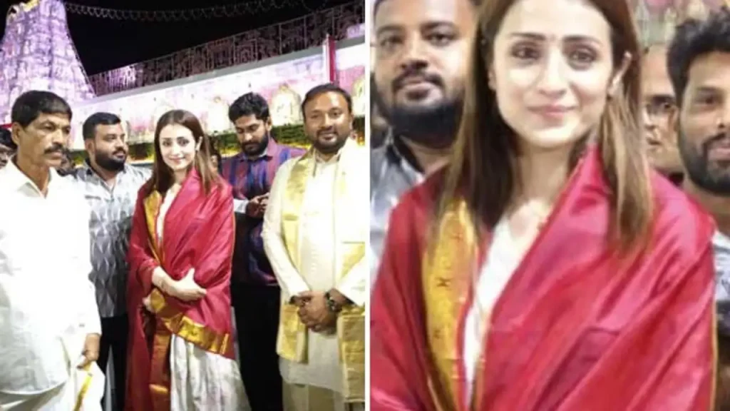 Trisha Visits Vijay’s Panaiyur Home as TVK Surges Towards Power in Tamil Nadu