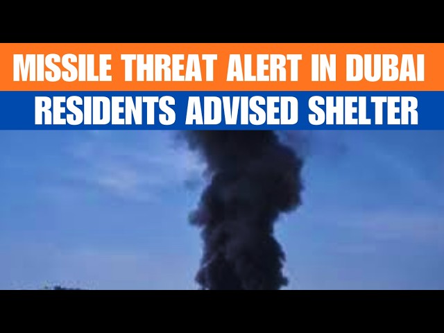 Dubai residents take shelter amid UAE missile alert