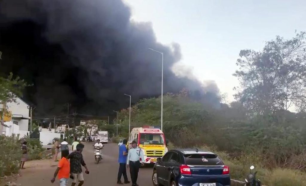 Fire breaks out at Hyundai Mobis Unit in Sriperumbudur