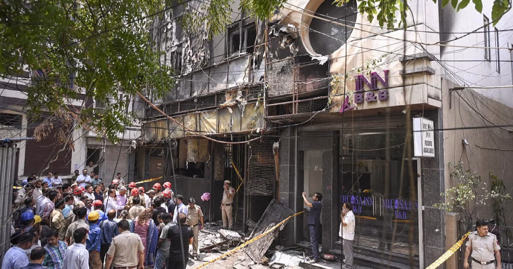 Delhi Police files culpable homicide FIR in Malviya Nagar hotel blaze