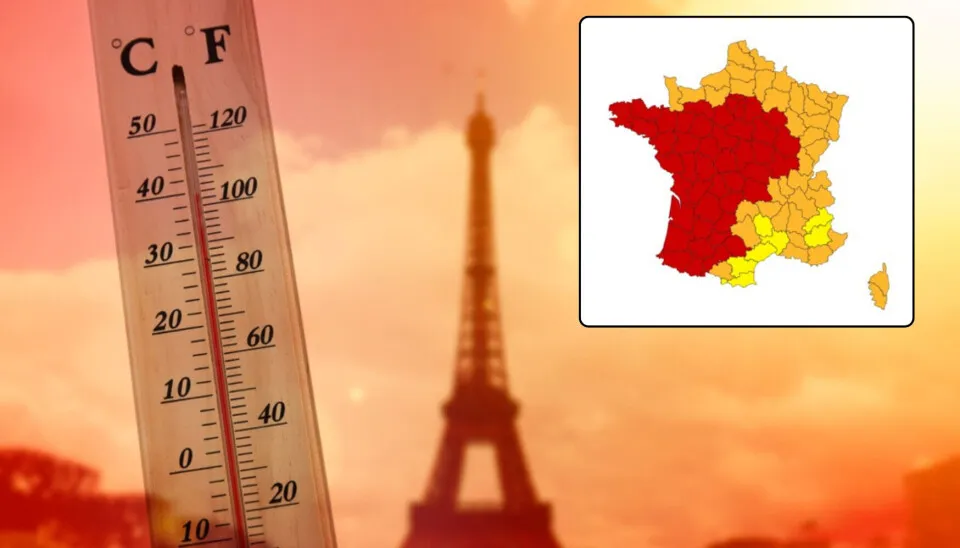 Red alert over France over rising heat