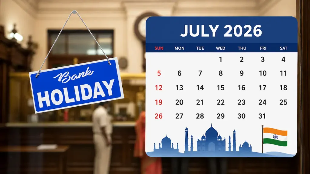 Bank holidays in July 2026: 12 days of closures across India
