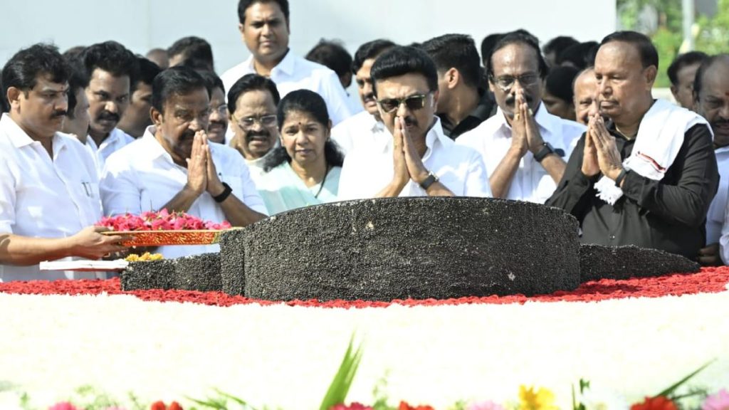 Karunanidhi remembered on his eighth death anniversary