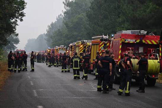 Firefighters battle massive Belgian wildfire