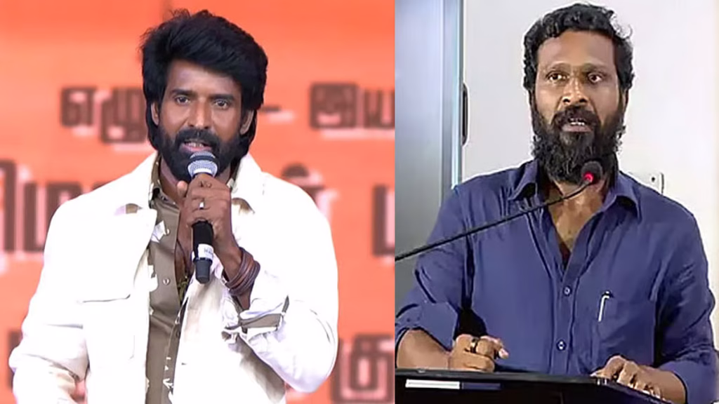 Soori thanks Vetri Maaran at Mandaadi audio launch