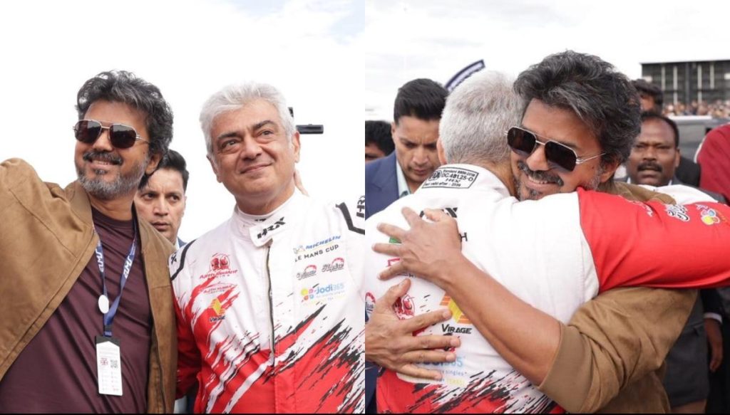 Vijay-Ajith reunion at Silverstone turns into a celebration for Tamil cinema fans