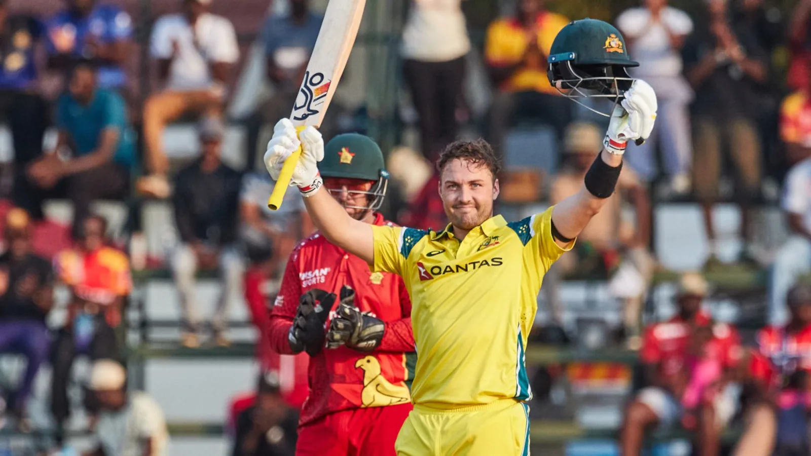 Australia beats Zim in a thriller at Harare, Sweeps ODI series 3-0, Inglis wins MoM