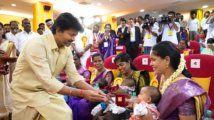 Vijay launches free gold ring scheme for newborns