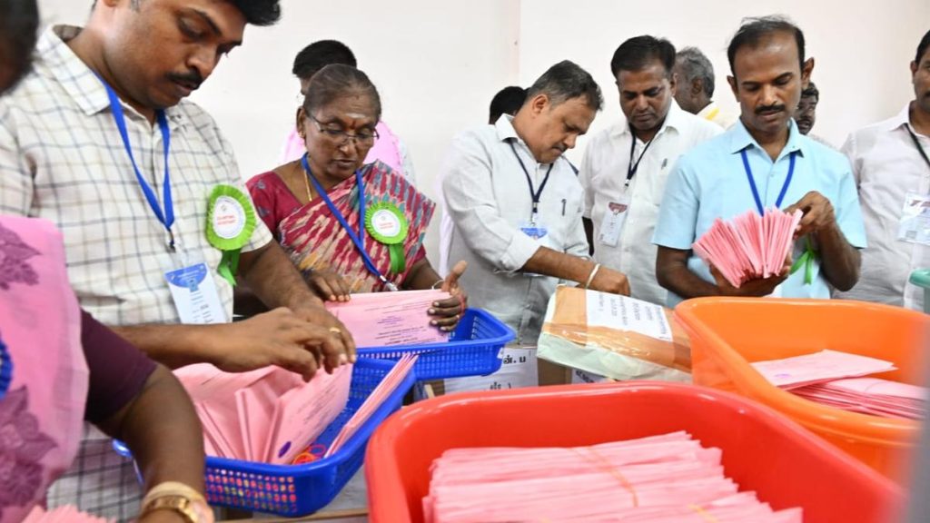 TVK Snatches Lead from AIADMK in Dharapuram after Fifth Round