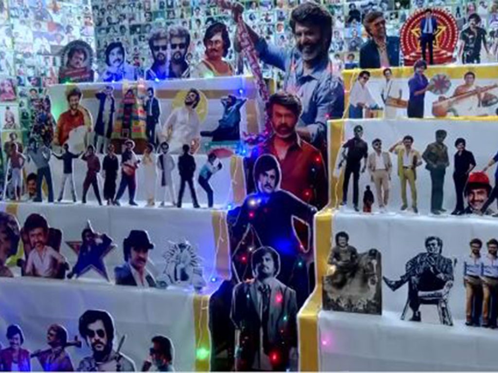 Rajinikanth takes centre stage in Navaratri Kolu display